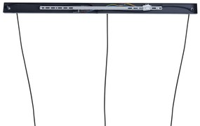 Design hanglamp zwart langwerpig 3-lichts - Indu