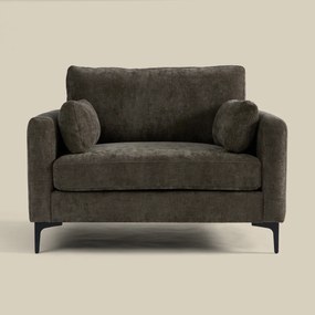 Fauteuil Grijsbruine Stof
