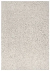 vidaXL Vloerkleed shaggy hoogpolig 120x170 cm crèmekleurig
