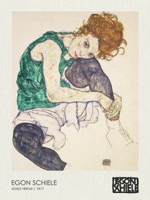 Kunstreproductie Seated Woman - Adele Herms (1917), Egon Schiele