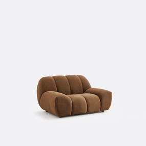 XL-fauteuil van dikke bouclé stof Nuria