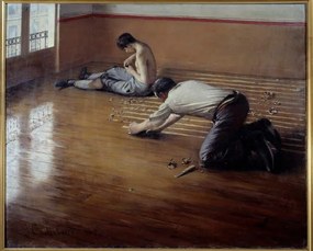 Caillebotte, Gustave - Kunstdruk The floor planers., (40 x 30 cm)