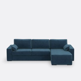 Hoekslaapbank van fluweel Comfort BULTEX®, Cécilia