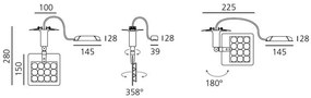 Artemide Architectural -   Plafondlamp spots Una pro Aluminium  Aluminium