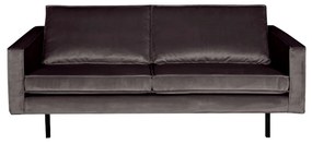 BePureHome Rodeo Velvet 2,5-zits Bank Fluweel Antraciet
