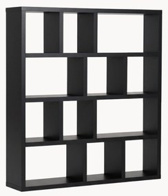 Boekenkast Berlin 4 niveaus 150 - zwart