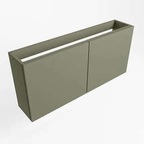 Mondiaz FOWY fonteinonderkast - 110x22x50cm - 2 deuren - push to open - softclose - Army FOWYTO110Arm2D