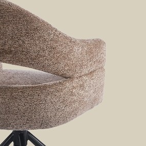 Eetkamerstoel Met Open Rug Bruin Zwart