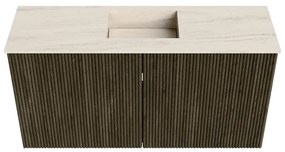 Mondiaz Joya DLux 80cm toiletmeubel shadow met wastafel faye midden zonder kraangat meli