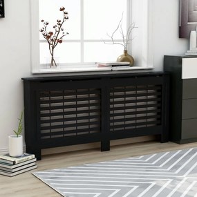 vidaXL Radiatorombouw 172x19x81 cm MDF zwart