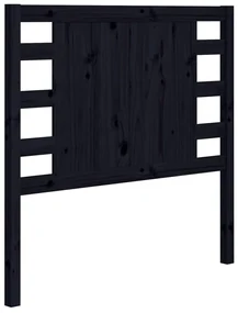 vidaXL Hoofdbord 81x4x100 cm massief grenenhout zwart