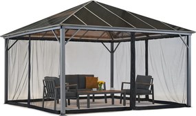 Tuinpunt prieel Milos 4x4m met klamboe