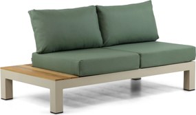 Loungeset 5 personen Aluminium/Teak Taupe Lifestyle Garden Furniture Vittoria