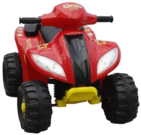 vidaXL Kinder Quad elektrisch 6 volt rood