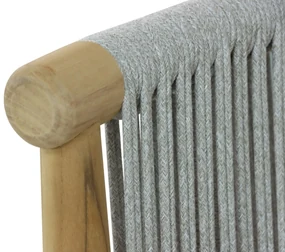 Stoel en Bank Loungeset 5 personen Aluminium/rope Grijs  Lifestyle Garden Furniture Bloom