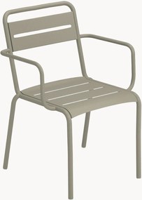 Stapelbare tuinstoelen Star met armleuningen, 2-delig