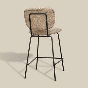 Moderne Barkruk Beige Boucle