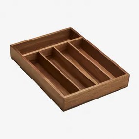 Bestekbak 25x35 Cm Van Acaciahout Aurelin Acacia Bruin - Sklum