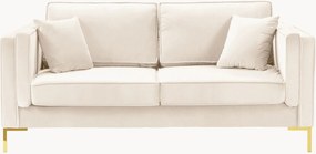 Bank Luis (2-zits) in fluwelen look