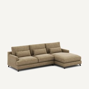 Hoekbank van stonewashed fluweel, ALWINE