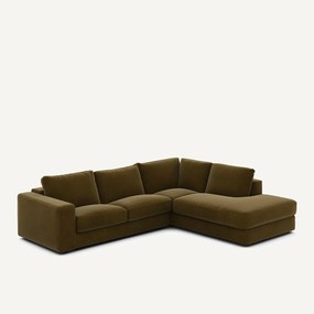 Hoekbank in fluweel, Skander