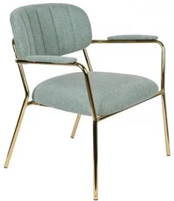 White Label Living Lounge Stoel Jolien Groen