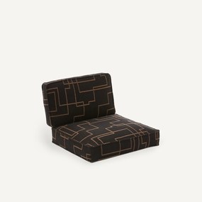 Bedrukte jacquard kussens, 62% wol, voor fauteuil DILMA