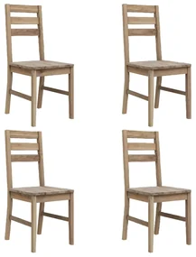 vidaXL Eetkamerstoelen 4 st massief acaciahout