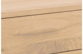 Goossens Salontafel Bjarte vierkant, hout eiken wit, stijlvol landelijk, 90 x 40 x 90 cm