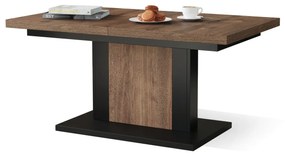 ORION bruin eiken / zwart, salontafel
