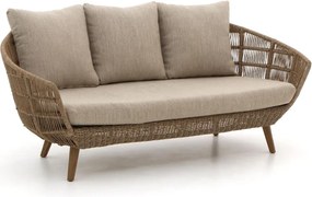 Loungebank Tuin Intenso | Wicker (vlechtwerk) | 3 personen | Tuinbank Beige | 191cm | Incl. kussens | Kees Smit Tuinmeubelen