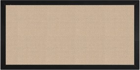 Schutting Sereno Textileen Sahara Weave - Zwart aluminium kader (180 x 90 cm)