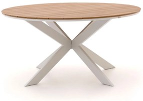 + 15% kassakorting | Tuin eettafel Bellagio | Rond | Tuintafel Polywood | Ø149cm | 6 personen | Kees Smit Tuinmeubelen