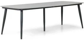 Dining Tuintafel rechthoekig 240 x 100 cm Aluminium Grijs Vienna