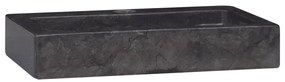 vidaXL Gootsteen 38x24x6,5 cm marmer zwart