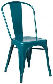 Set van 4 stapelbare LIX-stoelen Blauw – turquoise - Sklum