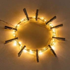 Decoratieve Led-slinger 3,50 M Met Knijpers Inça Chroom - Sklum