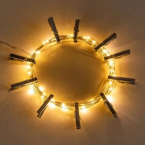 LED Decoratieve Slinger met clips (3,50 m) Inça chroom - Sklum