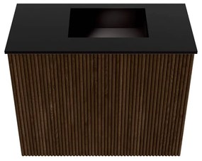 Mondiaz Joya 50cm toiletmeubel walnut met wastafel faye rechts 1 kraangat urban