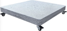 AVH parasolvoet 125 kg Hacienda / Siesta met 4 wielen robuust graniet  (6,4x6,4)