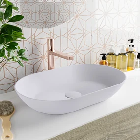 Mondiaz Onni Solid Surface waskom 55x35cm cale