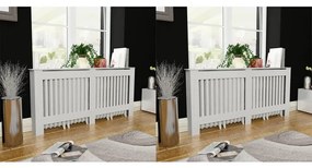 vidaXL Radiatorombouw 2 st 172 cm MDF wit