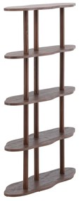 Hoge Golvende Openkast Bruin - 105x30x140cm.