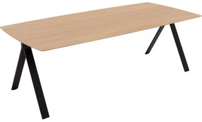 Goossens Excellent Eettafel Uniek, Semi rechthoekig 240 x 100 cm