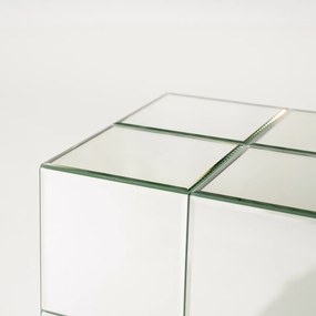 Bijzettafel Zilveren Tegel - 30 X 30cm.