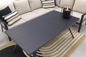 Sergio lounge dining set met stoel - Carbon/Desert - 3-delig rechts