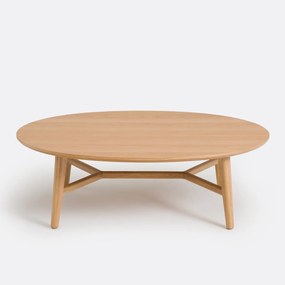 Ovale salontafel, eikenfineer, Yvan