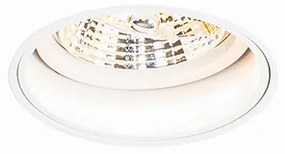 Set van 6 Moderne inbouwspot wit trimless - Impact 70