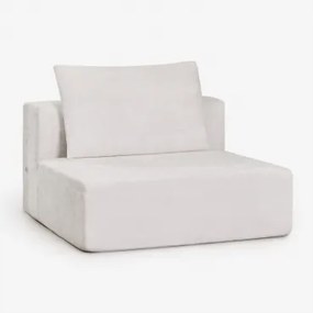 Centrale Module Voor Modulaire Bank In Vacuüm Verpakte Chenille Norridge Chenille Crèmebeige - Sklum