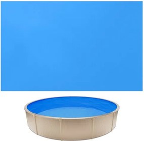 VEVOR zwembadfolie 3,5 m, zwembadfolie voor een wandhoogte van 90 cm, vervangingsfolie van PVC, binnenfolie 0,6 mm dik, overlappende zwembadfolie, vervangingsfolie, geschikt voor bovengrondse zwembaden, blauw